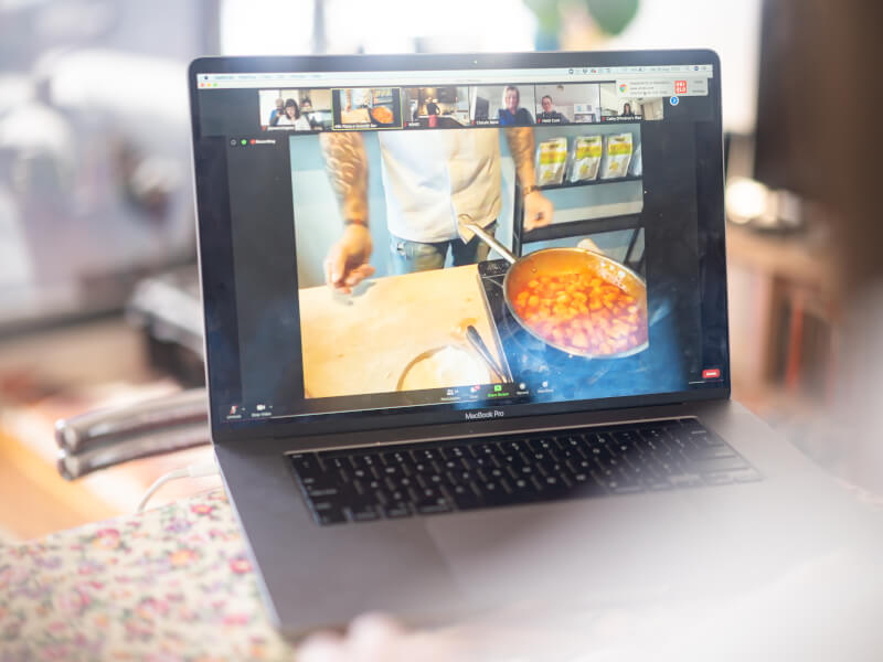 virtual cooking class